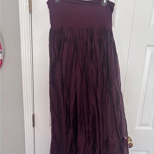 Chic Plum Maxi Skirt for Women